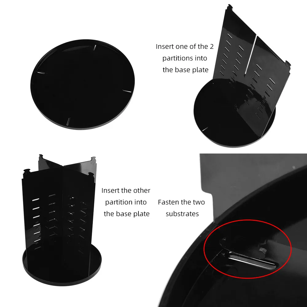 Новинка вращающийся на 360 градусов Органайзер для макияжа держатель кистей