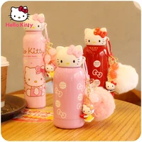 takara tomy hello kitty creative cute cartoon student mug stainless steel portable childrens water cup kettle