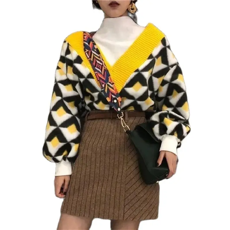 

HOT 2022 Autumn And Winter New Style Western Style Fried Street Light Mature Style Sweater Skirt Two-Piece Suit Women Fashion