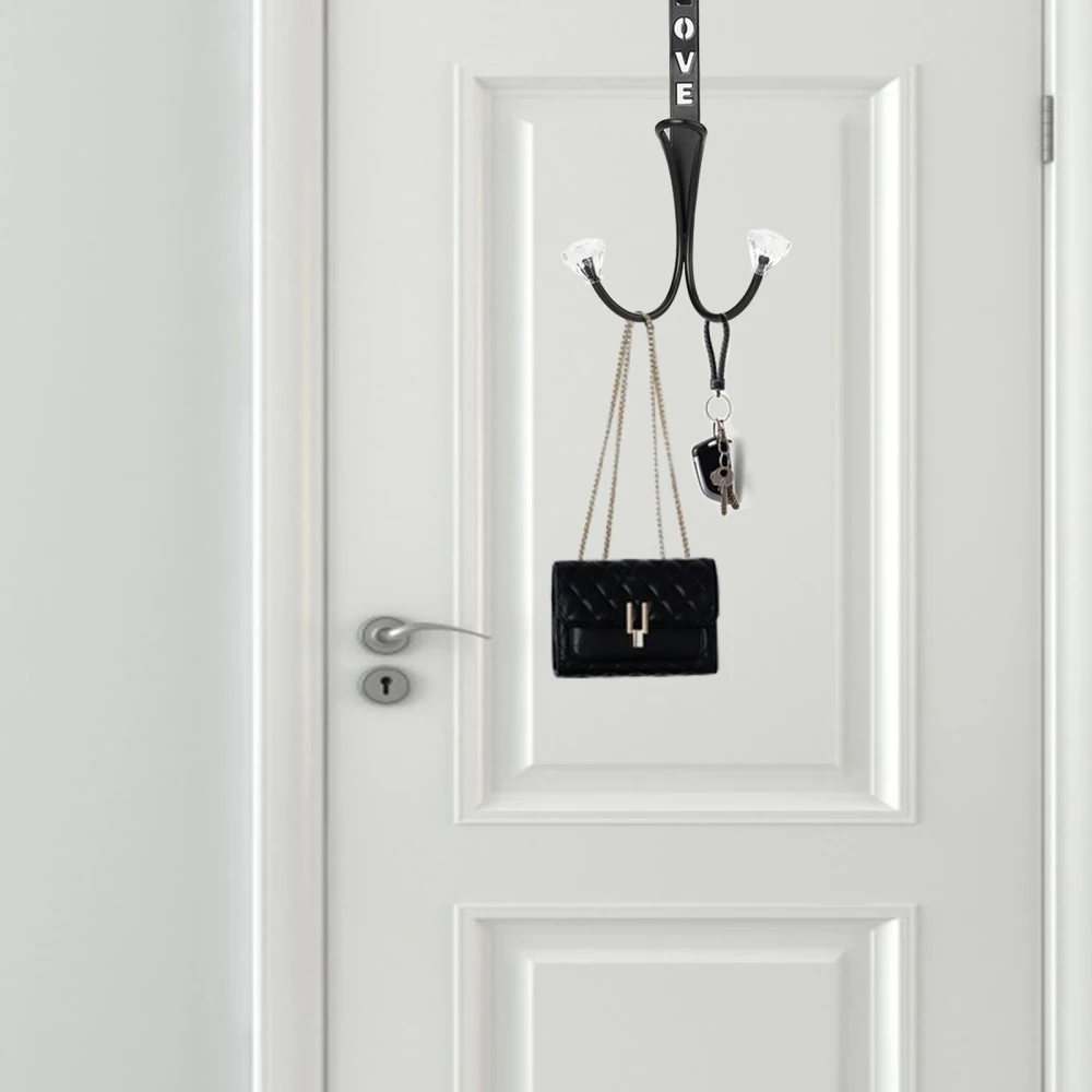 

Robe Holder Door Hook Hanger Wall For Home Easy Installation Metal Space Saving High Quality Punch-free Multifunction Coat Hooks
