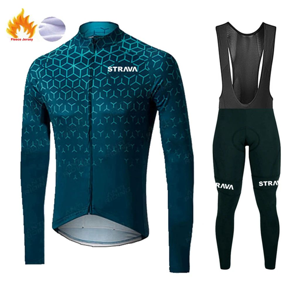 

Новинка 2022, зимний флисовый профессиональный комплект из Джерси для велоспорта, одежда для горного велосипеда, одежда для велоспорта, одежд...