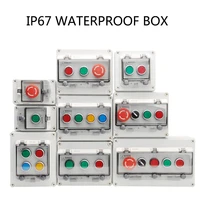 button box emergency stop control box starts to stop outdoor garden garage waterproof indoor anti oil anti fall box