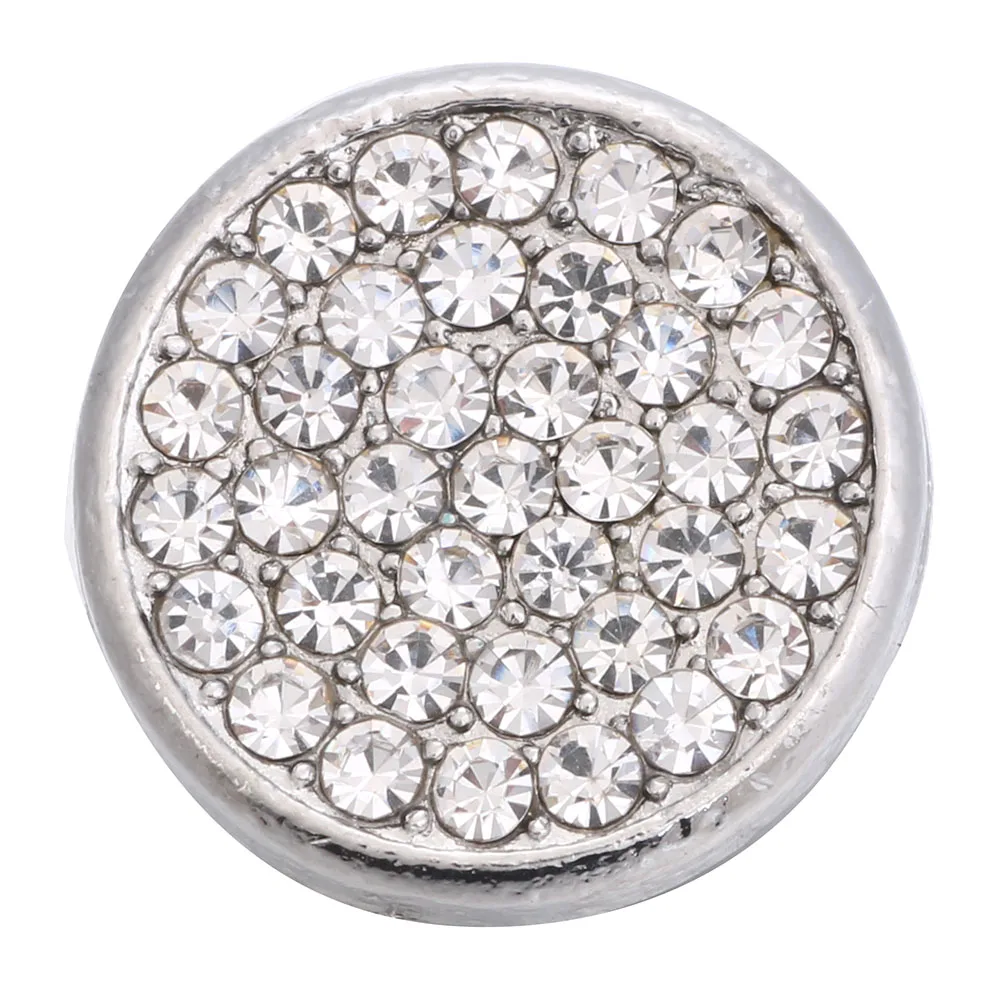6 шт./лот кнопки ювелирные изделия кристалл металлический шар круглый подходит 18