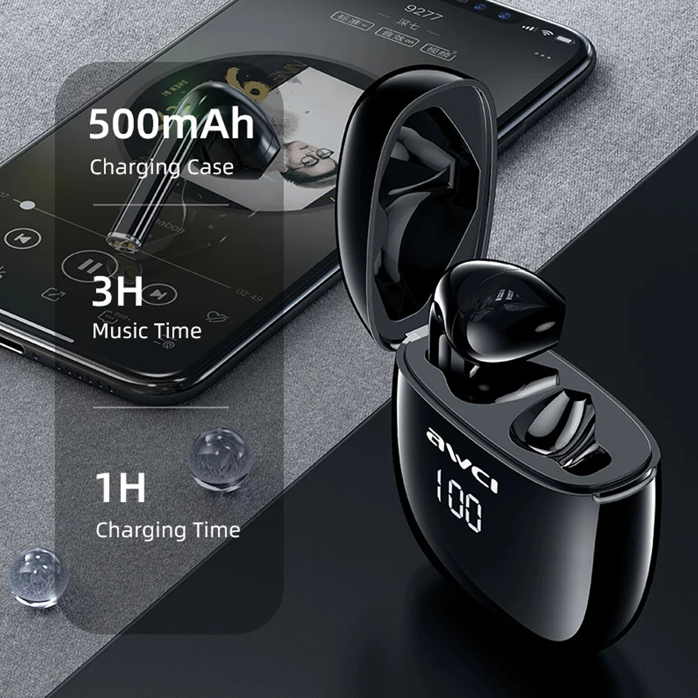 

Портативные беспроводные Bluetooth-наушники, спортивные водонепроницаемые беспроводные наушники, наушники-вкладыши с сенсорным управлением, г...