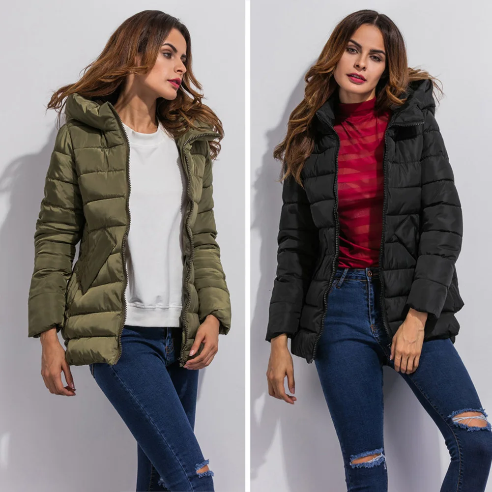 

New Winter Coat Women Fashion Cotton Thickened Long Sleeve Women Slim Super Warm Women Jacket Coat