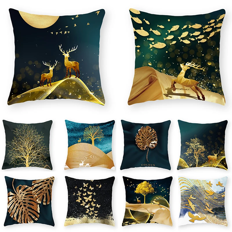 

Hot Landscape Series Pillowcase Printed Cushion Cover Classical Pillow Case Soft Comfortable Sofa Pillow Cover Home Pillowslip