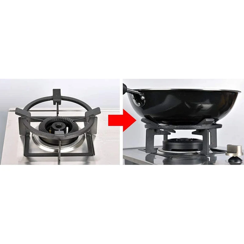Cast Iron Wok Pan Support Rack Stand for Burner Gas Stove Hobs Cooker Home Kitchen Tools Cookware Accessories | Дом и сад