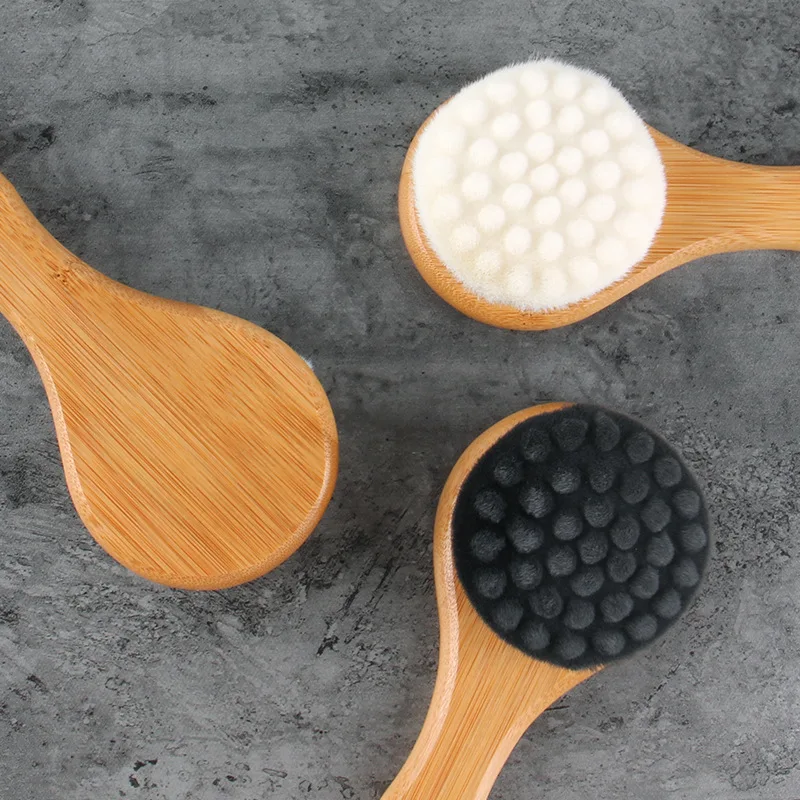 Массаж тела Душ щетка деревянная нанометровая флисовая Скраб аксессуары для