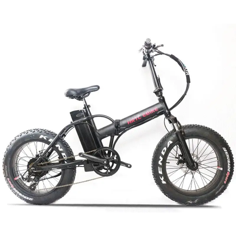 Verkauf Große Fett 4,0 Reifen Off-Road Elektrische Bike 2 Rad Elektrische Fahrrad 500W 48V Tragbare Falten Elektrische Schnee Roller Für Erwachsene