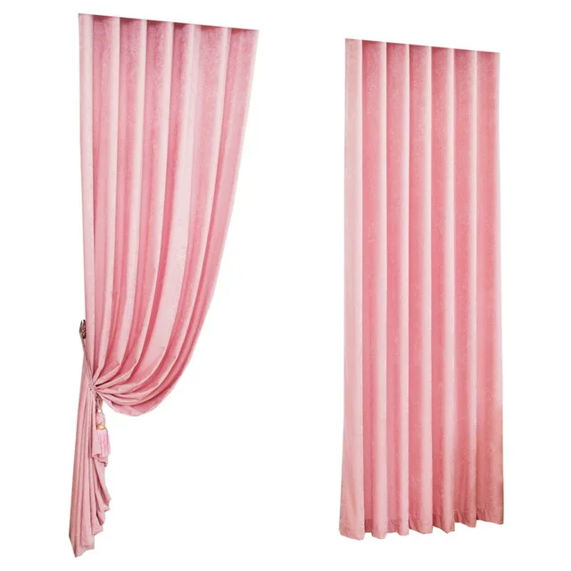 Однотонные серые занавески из синели роскошные тканевые для гостиной панели на