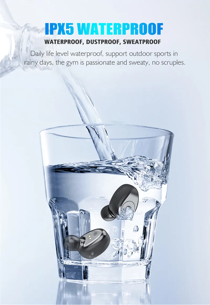TWS Bluetooth 5,0 наушники настоящие беспроводные наушники HiFi Звук Спорт mi Air Dots Pro Handsfree водонепроницаемые Airdots для Xiao mi Red mi