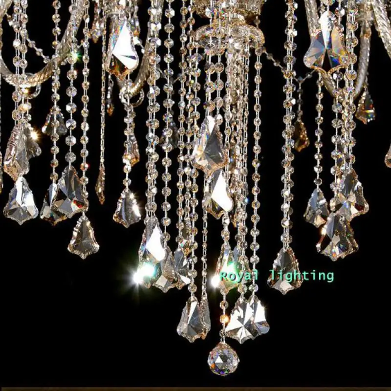 Огромные хрустальные люстры плюс церковная люстра Хрустальное освещение вилла