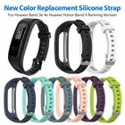Силиконовый ремешок для спортивных часов, ремешок для Huawei Band 3e, 4e, Huawei Honor Band 4, Беговая версия, браслет для умных часов