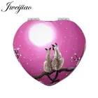 Карманное зеркало Youhaken из искусственной кожи, компактное складное зеркало для макияжа с увеличением в 12 раза