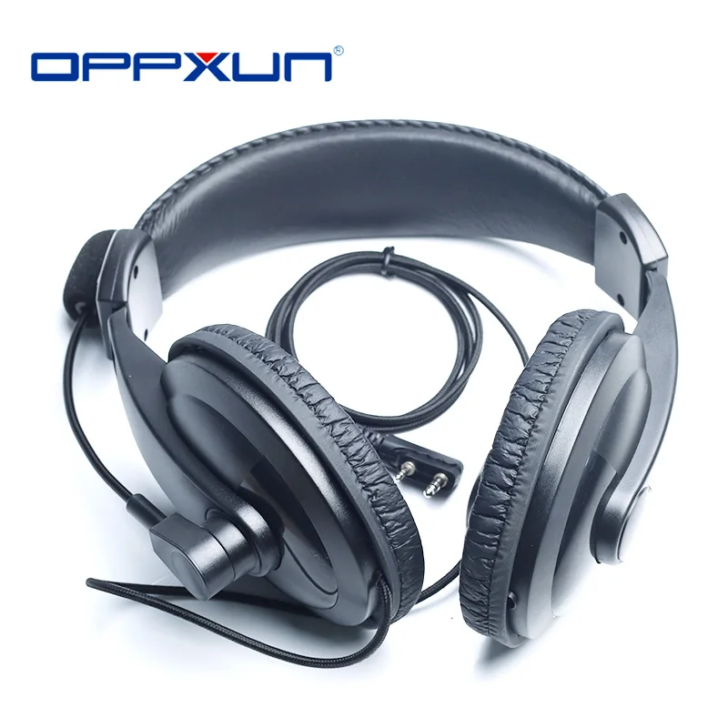 

OPPXUN шумоподавляющие наушники для BaoFeng UV5R UV 82 5R VOX Mic наушники PTT Walkie Talkie гарнитура Двусторонняя радиосвязь KDC1