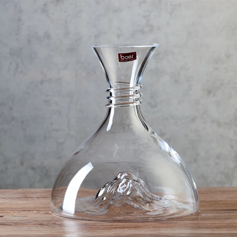 Креативный Декантер для льда без свинца из кристаллического стекла красного
