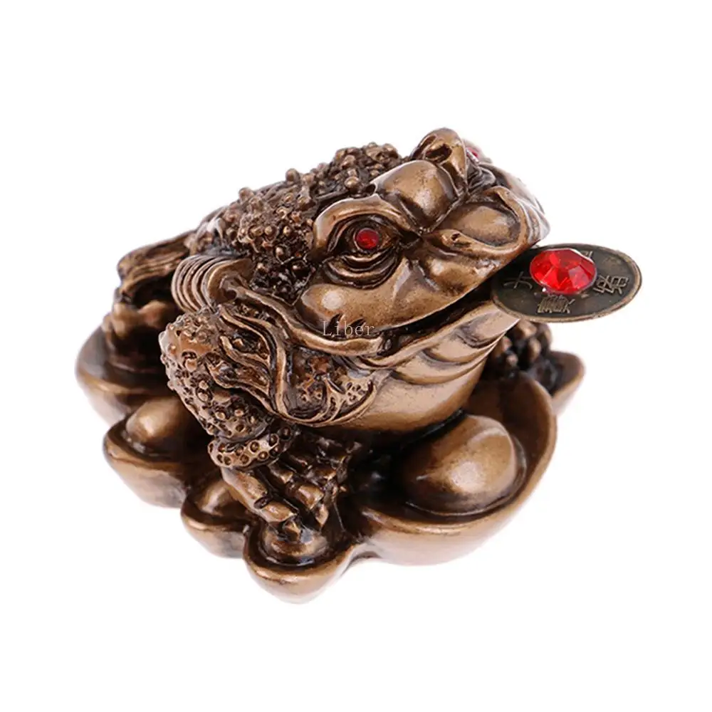 Монета Жаба фигурка лягушки богатство талисман для дома офиса украшение на удачу