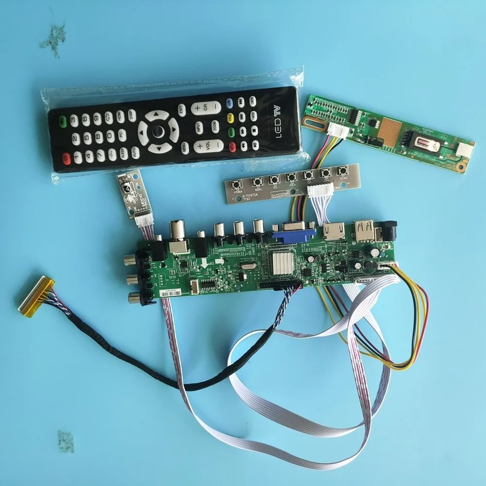

Kit for B141EW02 V4/V1/V3 DVB-T2 1 CCFL Remote AV HDMI VGA TV Controller Board LCD Panel 1280x800 Screen Monitor Digital USB