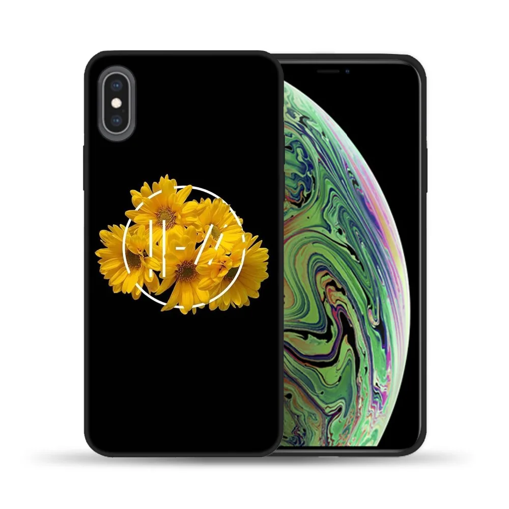 Twenty One Pilots 21 Мягкий чехол из ТПУ для Iphone x XS XR MAX 7 8 6S 6 Plus 5 5S SE Черный кремний телефона