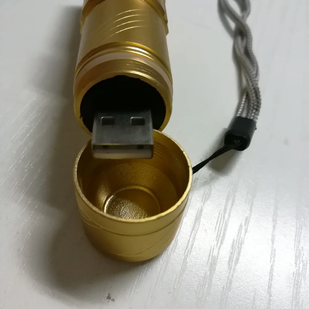 Мини USB Перезаряжаемый светодиодный фонарик 3 режима масштабирования мощный Lanterna