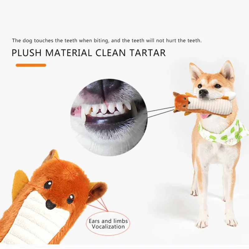 Плюшевая игрушка для собак и кошек жевательная устойчивые к укусам игрушки