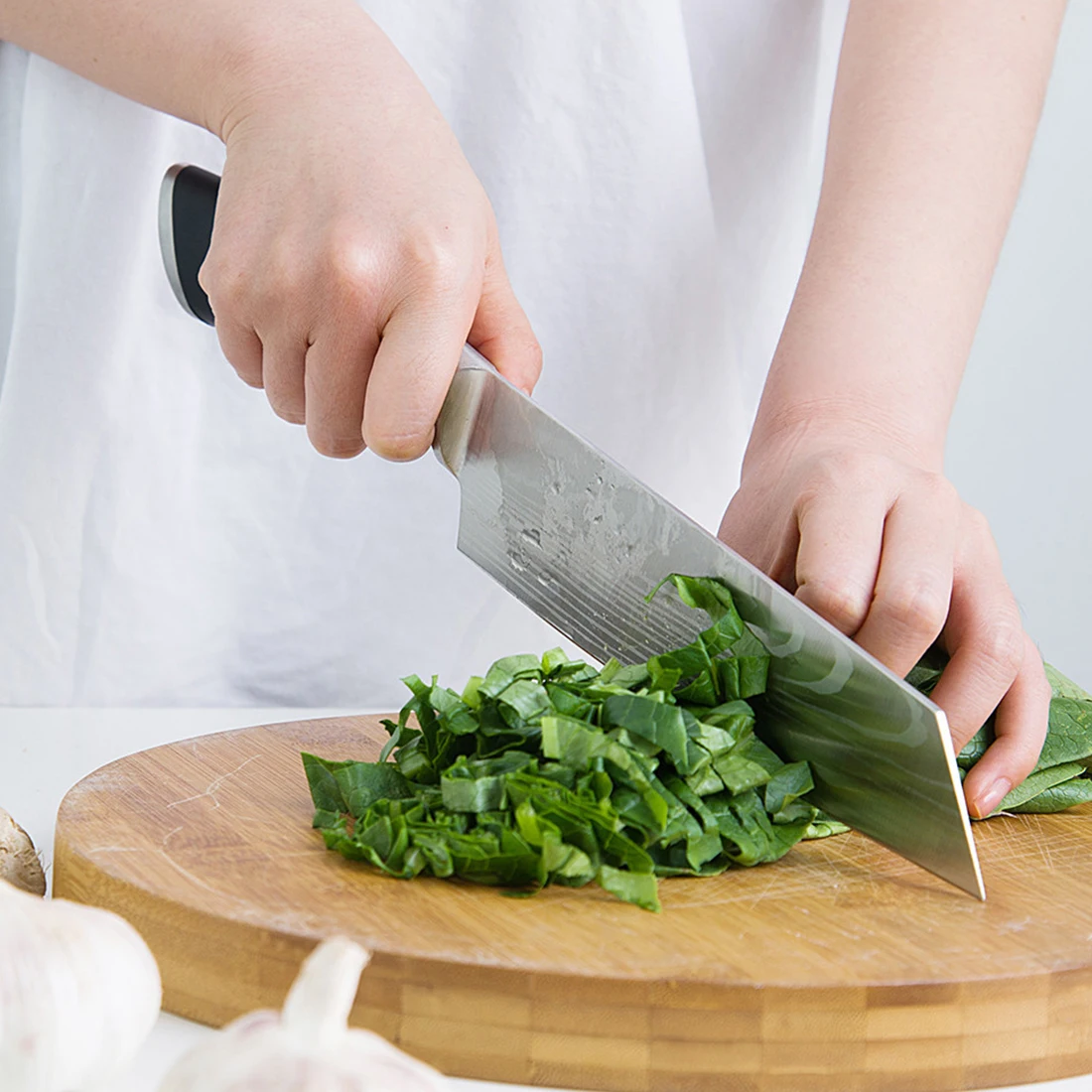 

Damascus Pattern Cooking Knife Stainless Steel Sushi Knife Food Cooking Knife Chef Multi-function Fish Cutting Kitchen Tool
