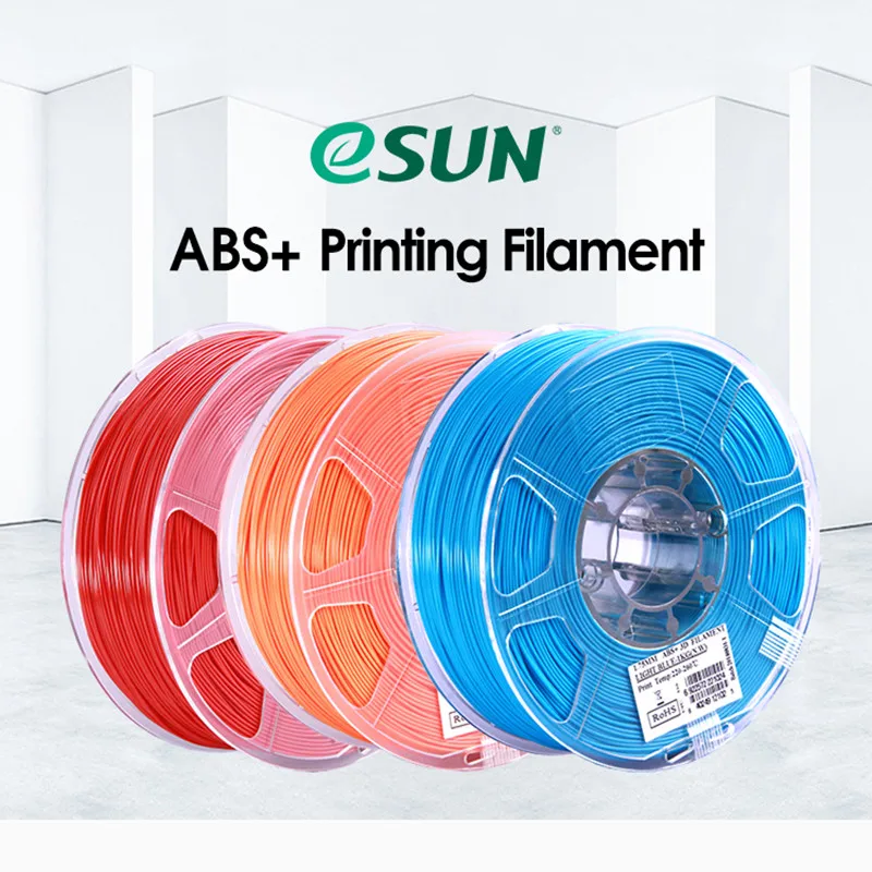ESUN ABS + нить 1 75 мм Plus для 3D принтера точность +/ 0 05 кг 2 фунтов катушка материал 3d