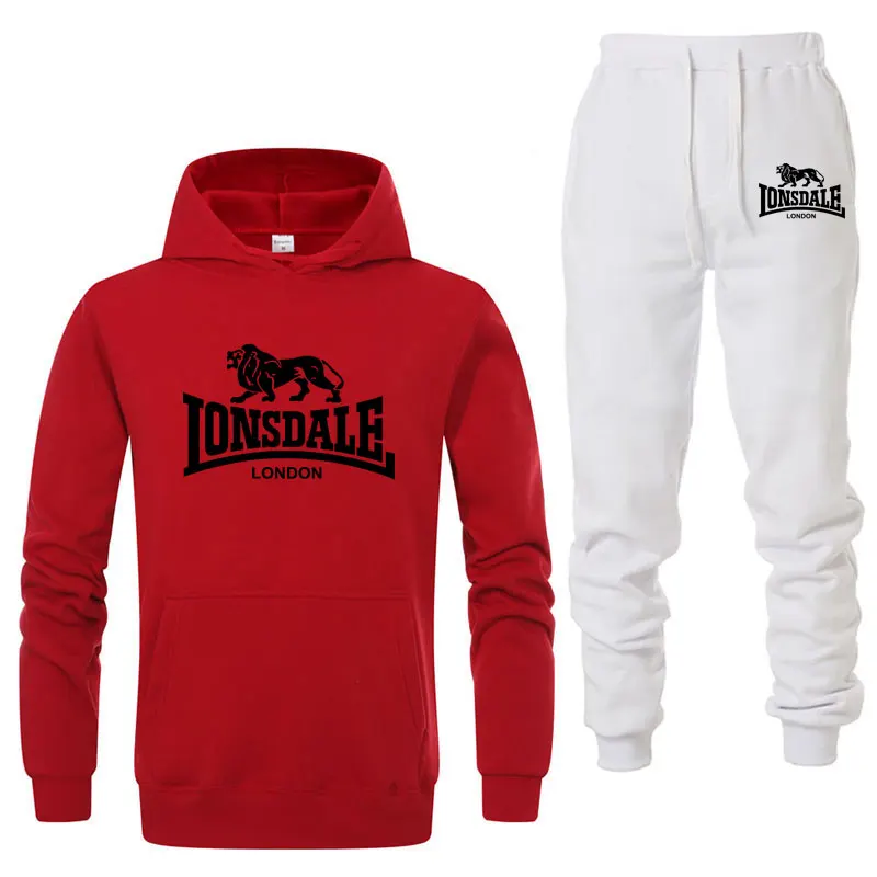Модный тренд LONSDALE мужские толстовки с принтом брендовый спортивный костюм
