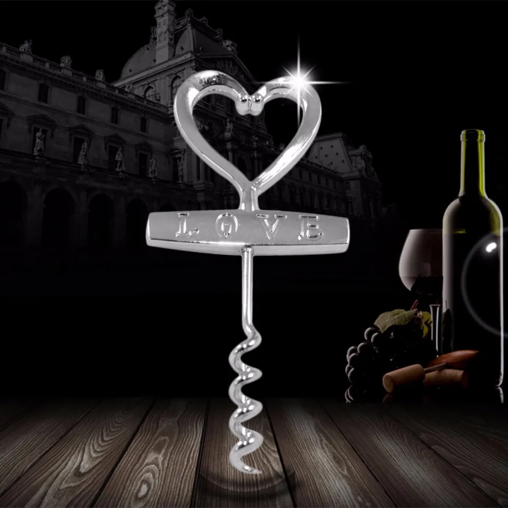 Portable Mini Wine Bottle Opener Stainless Steel Red Wing Type Metal Corkscrew With Love Letter Openers | Дом и сад