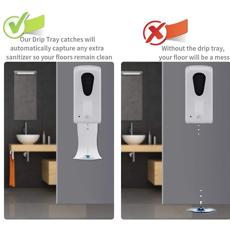 

Wall Mount Soap Dispenser Drip Tray,Sanitizer Dispenser Accessories,for All Soap Dispenser,Spill Tray to Prevent Slips
