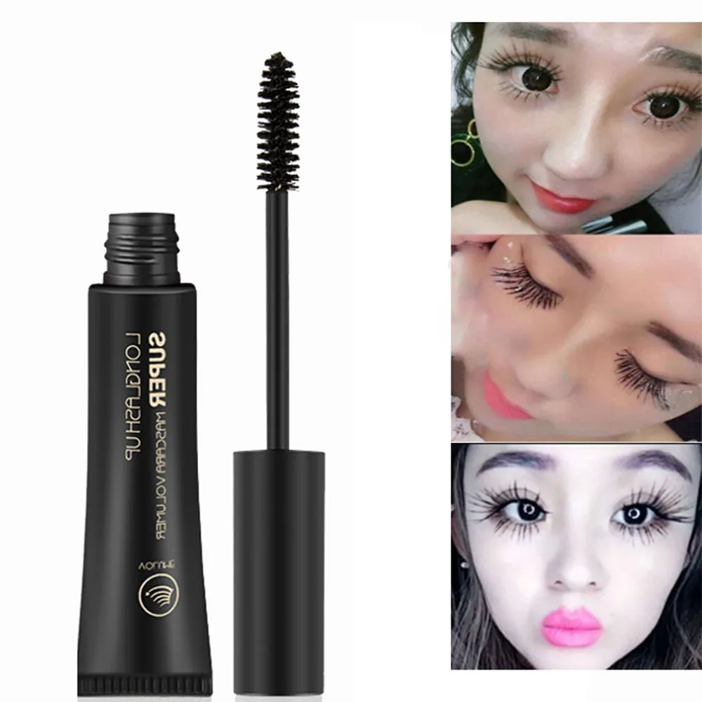 Тушь для ресниц водоСТОЙКАЯ черная длинная модная 3D волоконная тушь Длинные