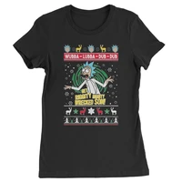 get riggity wrecked son ugly christmas womens t shirt