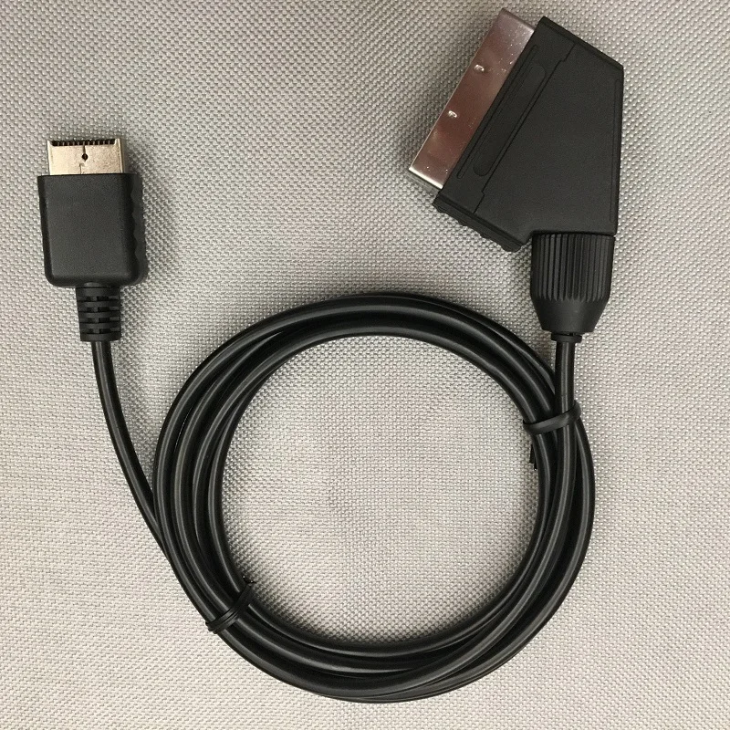 Кабель SCART TV AV Lead Real RGB Scart Cable для замены соединительного кабеля Playstation PS2 PS3
