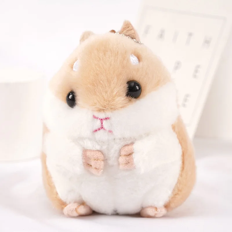 Подвеска с хомяком плюшевые мягкие куклы игрушки-животные брелки для кукол милые