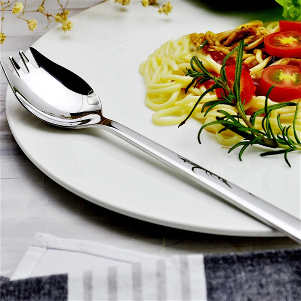 304 суповая ложка из нержавеющей стали многофункциональная для салата вилка