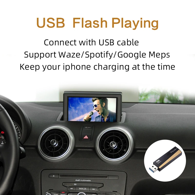 2020 беспроводной/проводной декодер Apple Carplay для Audi A1 Q3 MMI 2013-2019 мультимедийный
