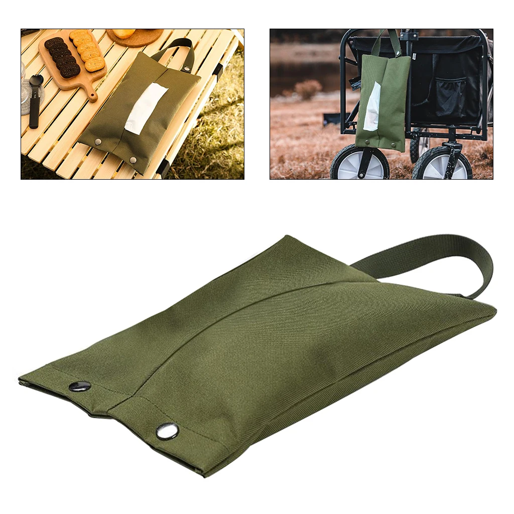 

Tissue Storage Bag Outdoor Camping Holder Meal Vehicle Tissue Dispenser