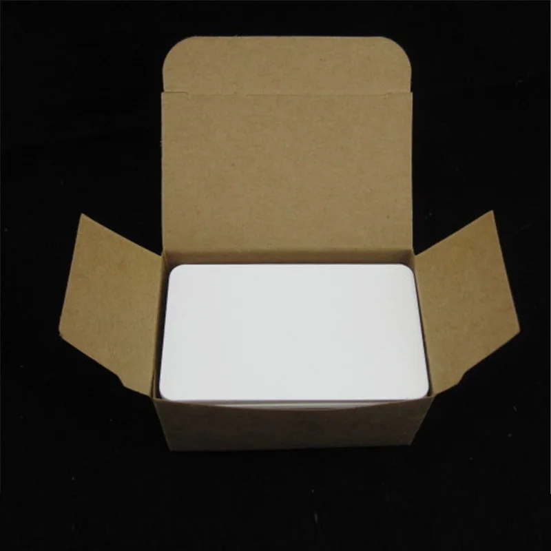 white boxed 100 шт./лот, специальные бумажные карты, пустые визитки, сообщения, памятки, вечерние, подарочные этикетки, закладки, Обучающие карточки со словами - Цвет: white boxed