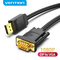 vention displayport to vga cable 1080p dp to vga converter male to male for laptop projector monitor display port to vga adapter
