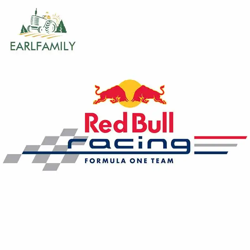 EARLFAMILY 15 см x 5,6 см для RED Bull Racing graphics, автомобильные наклейки s Formula One Team, виниловые наклейки на лобовое стекло автомобиля