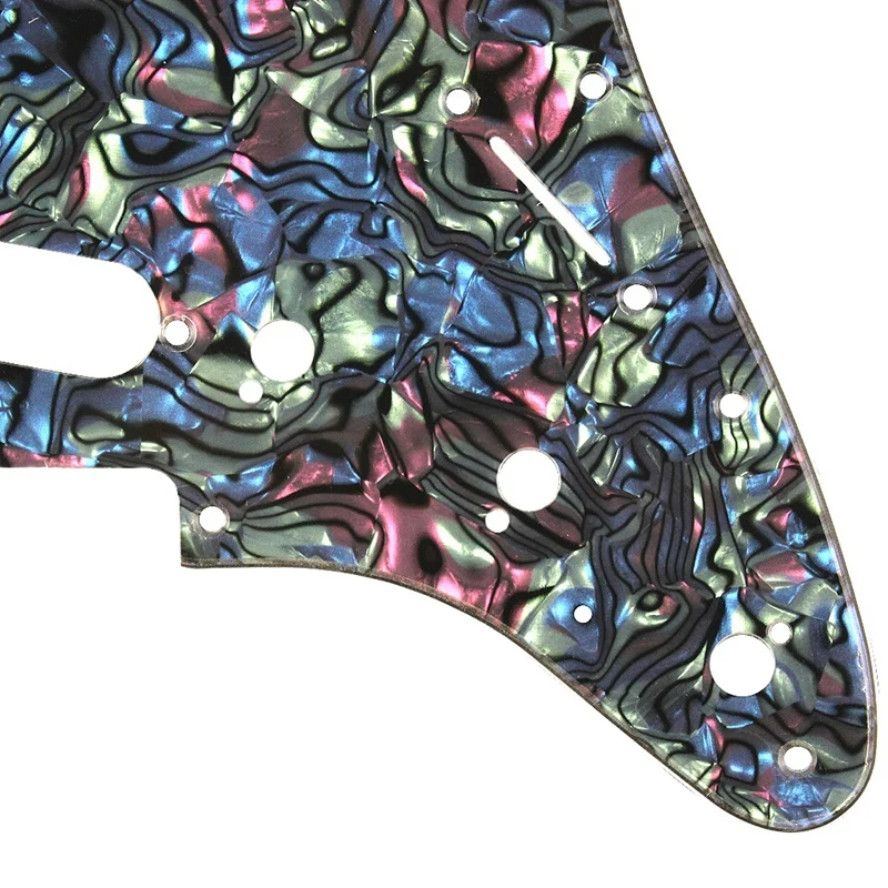 Электрогитара Pickguard 3 слоя 11 отверстий SSS одна катушка совместимый скребок
