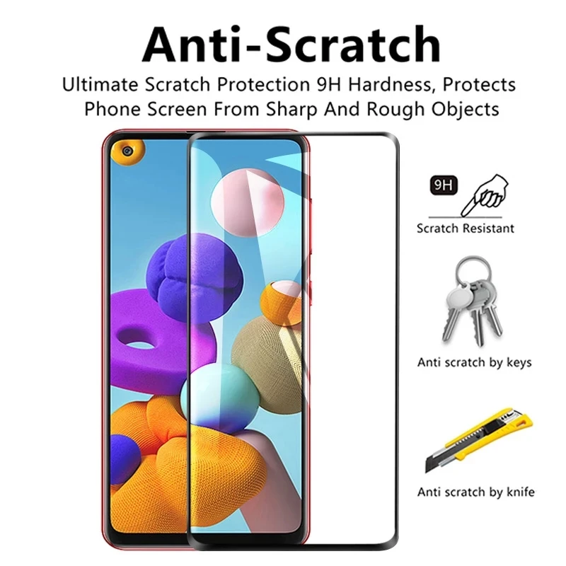 tempered glass for samsung galaxy a10 a12 a51 a50 a31 a32 a50 a51 a71 a72 a22 a21s screen protectors on samsung m12 m21 m31 m32 free global shipping