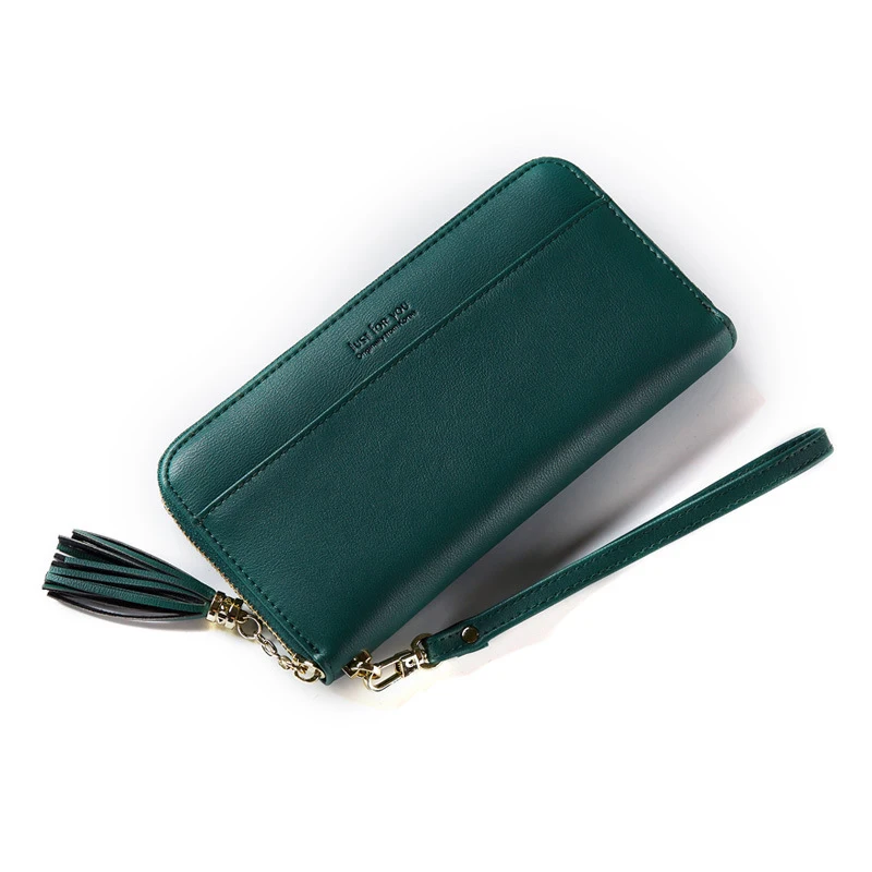 aliwood Tassel Women Wallets Long Zipper Wallet Wristband Clutch Large Capacity Brands Fringed Wallet Female Purse Card holder