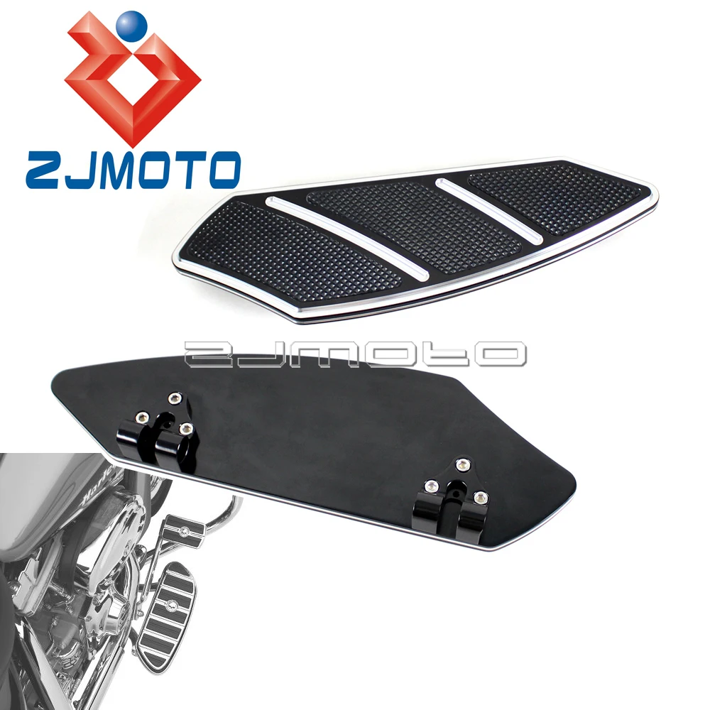 

Motorcycle Billet Aluminum Front Floorboard Custom For Harley Touring Road King Softail 1984-2015 Passenger Foot Board Footboard