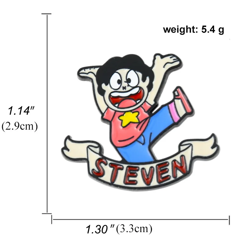 Стивен Вселенная лента буквы значок воротник брошь на рюкзак украшение булавка |