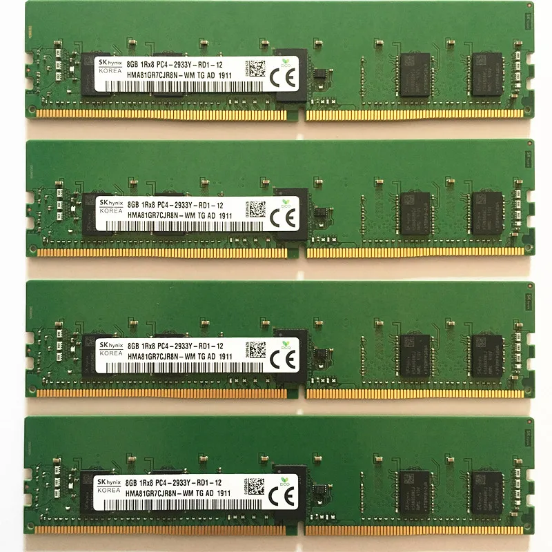 

SK hynix DDR4 RECC Серверная Память DDR4 8GB 1Rx8 PC4-2933Y-RD1-12 1 шт.