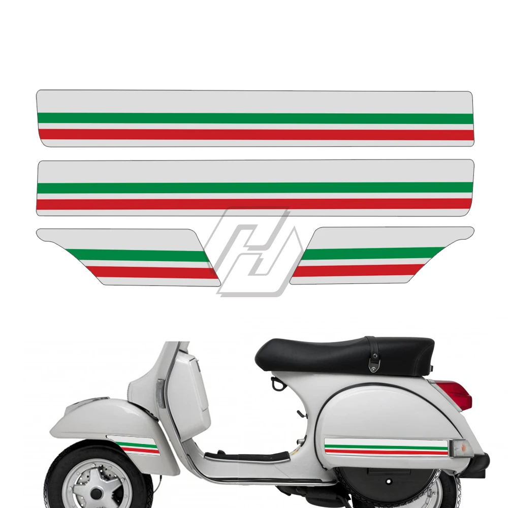 Motorcycle Side Panel Reflective Stickers Case for Vespa PX T5 Scooter-5 Decal | Автомобили и мотоциклы