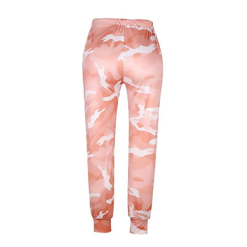 

Summer Women's Trousers Loose Camouflage Printed High Waist Tethered Feet Casual Pants Joggers Women Sweatpants Pantalon Femme