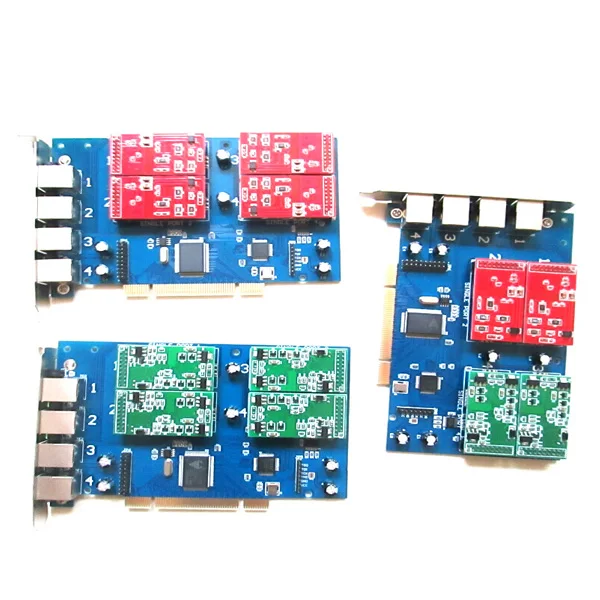 Asterisk 4 порт FXO FXS PCI-карта для Voip IP PBX Digium TDM410P Openvox | Компьютеры и офис