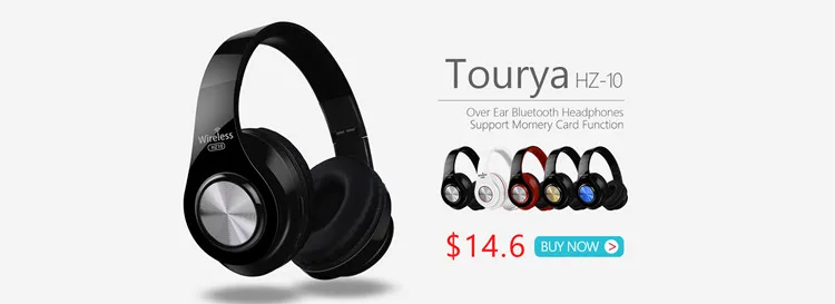 Tourya беспроводные Bluetooth бас-наушники стерео гарнитура складные наушники регулируемые наушники с микрофоном для ПК мобильного телефона тв